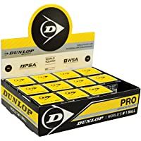 Dunlop Pro - Paquete de pelotas de Squash (12 unidades)